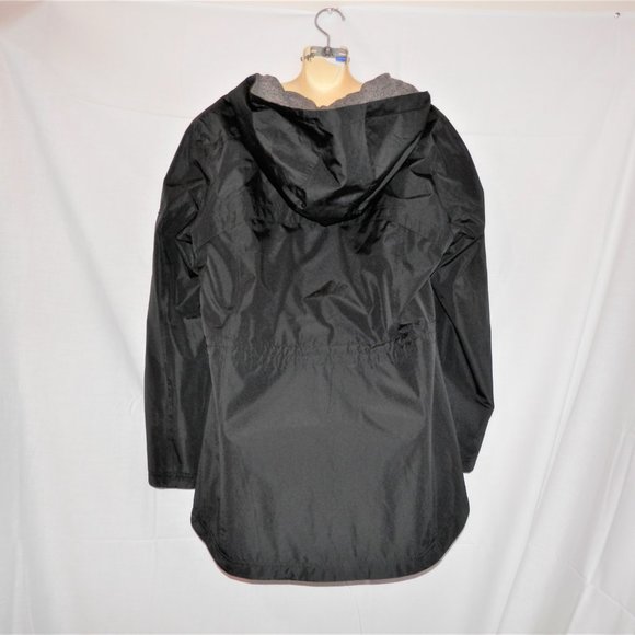 Reversible Dressbarn XL Parka Jacket Black Gray - Picture 9 of 10